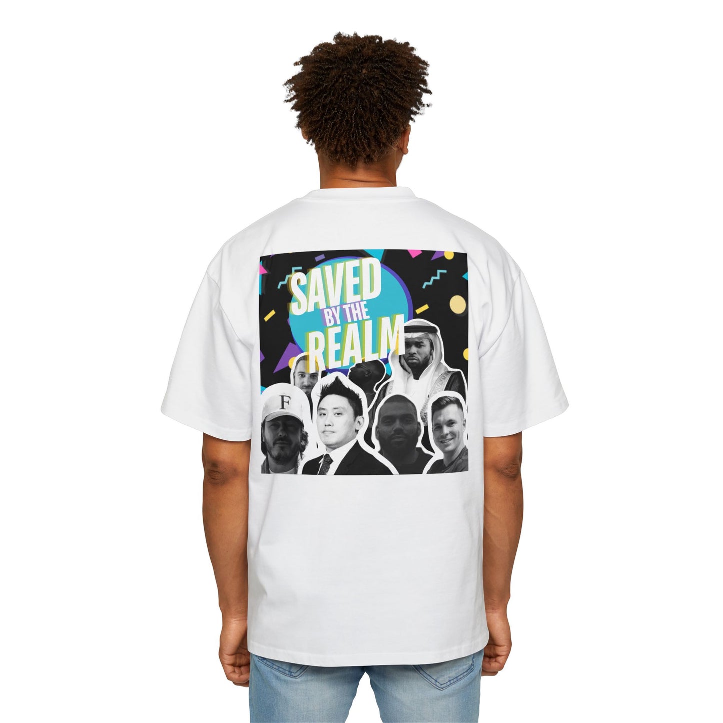 Saved by the realm heavy weight tee