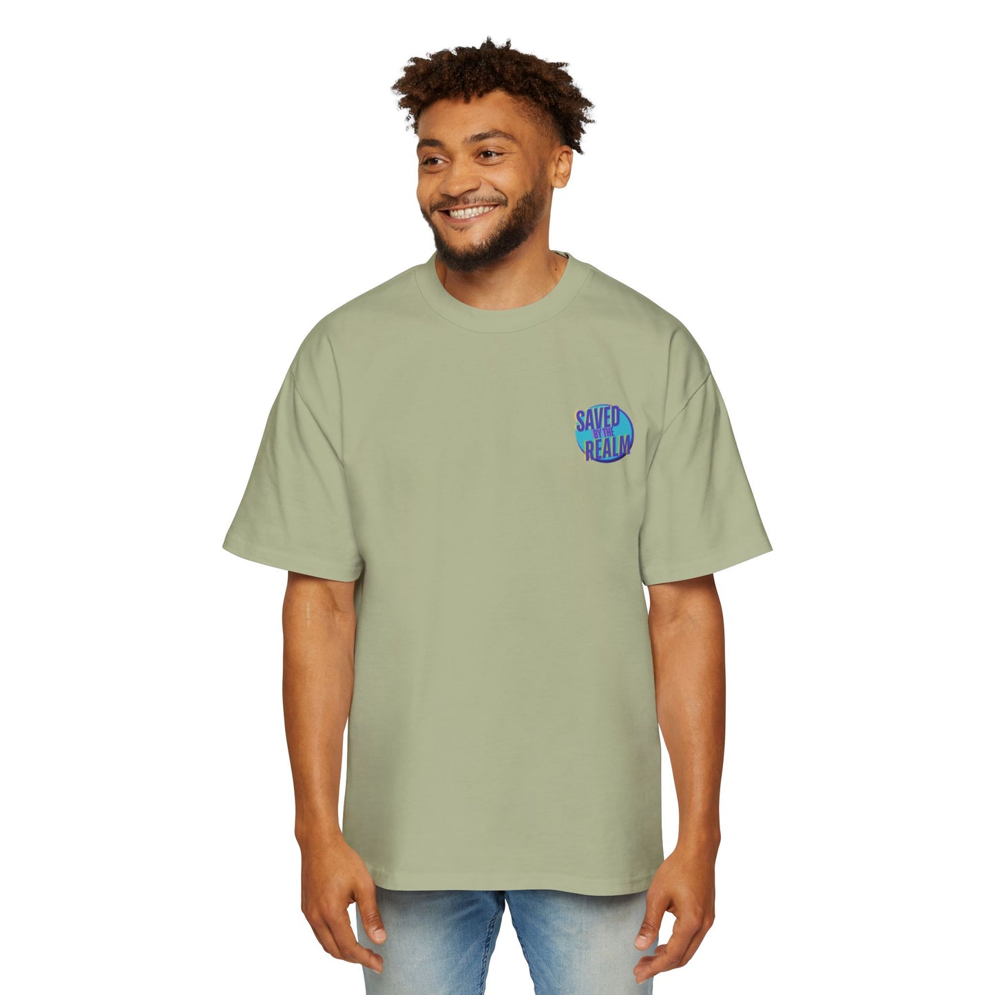 Saved by the realm heavy weight tee