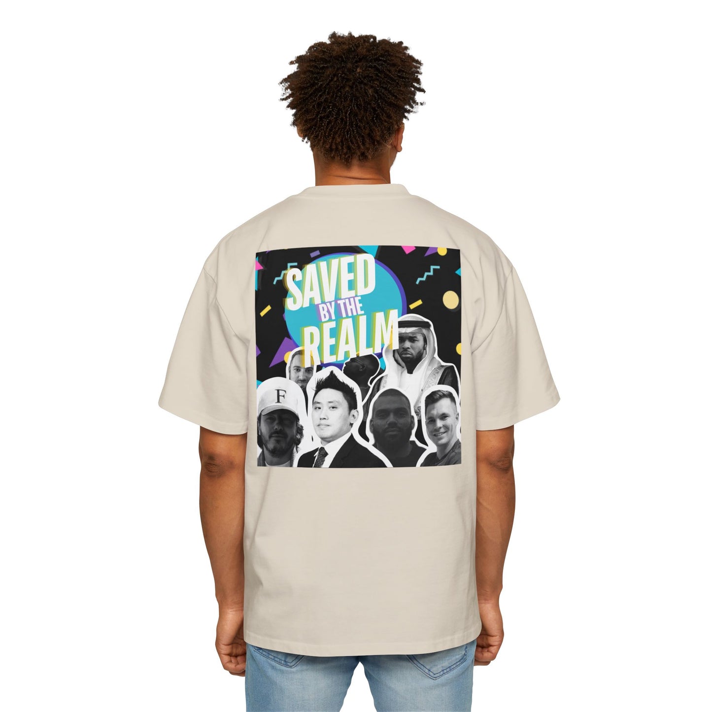 Saved by the realm heavy weight tee