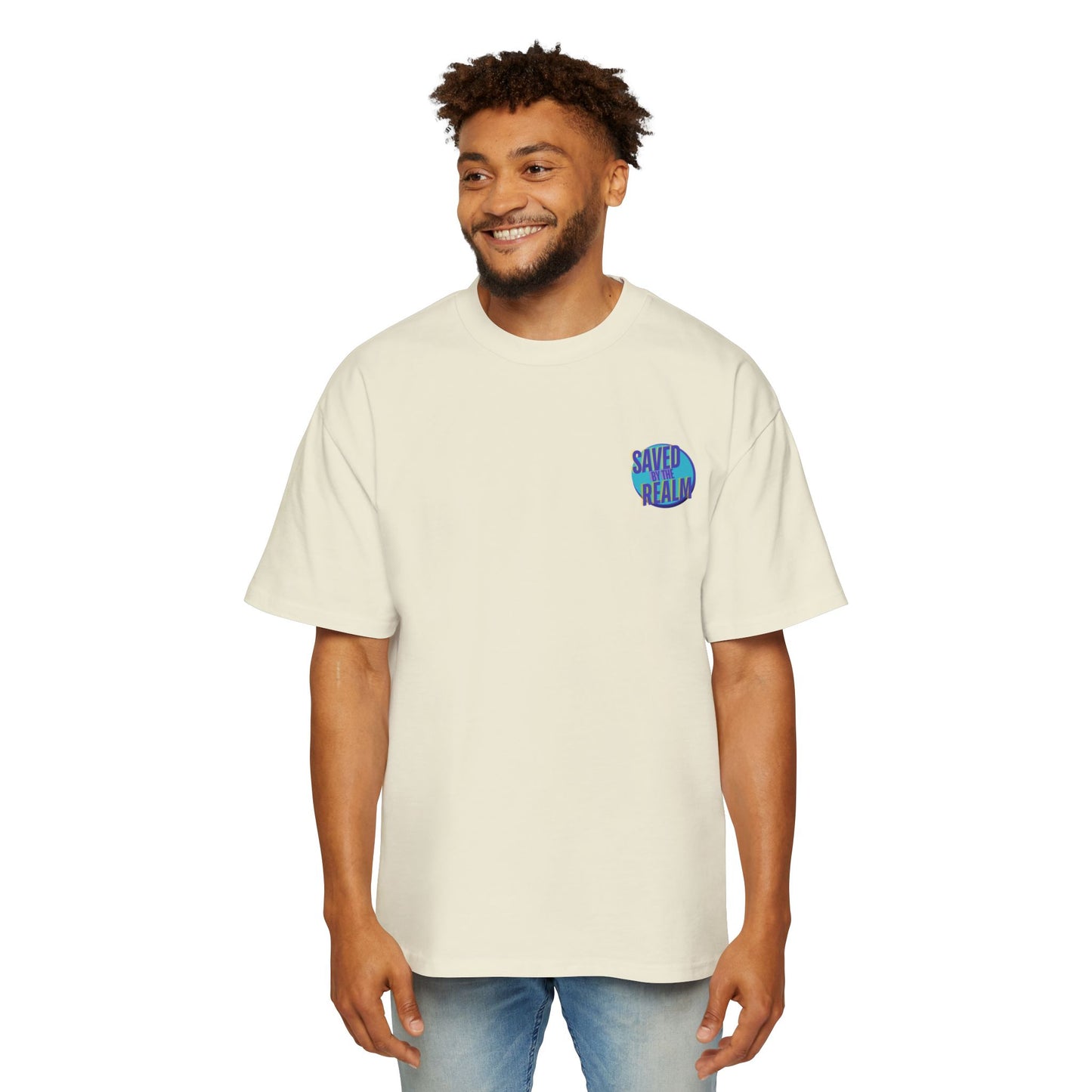 Saved by the realm heavy weight tee