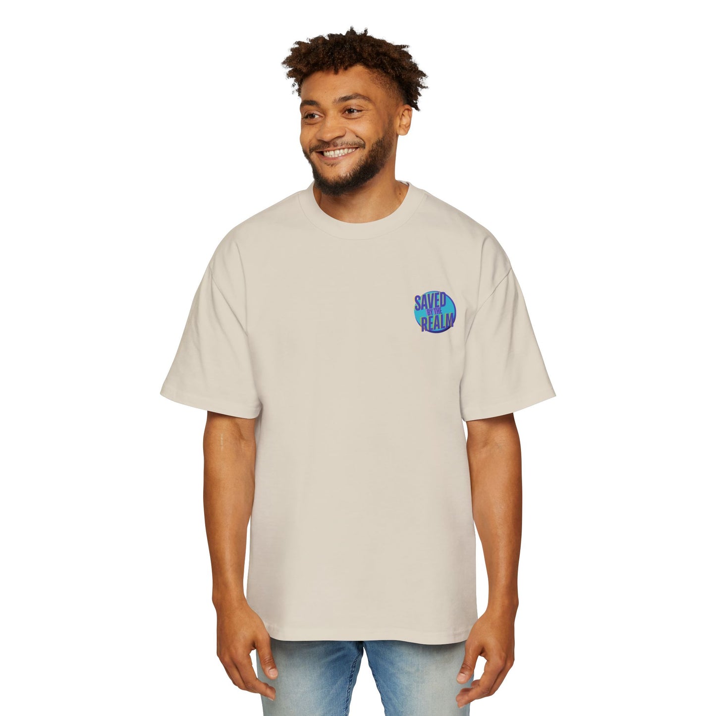 Saved by the realm heavy weight tee